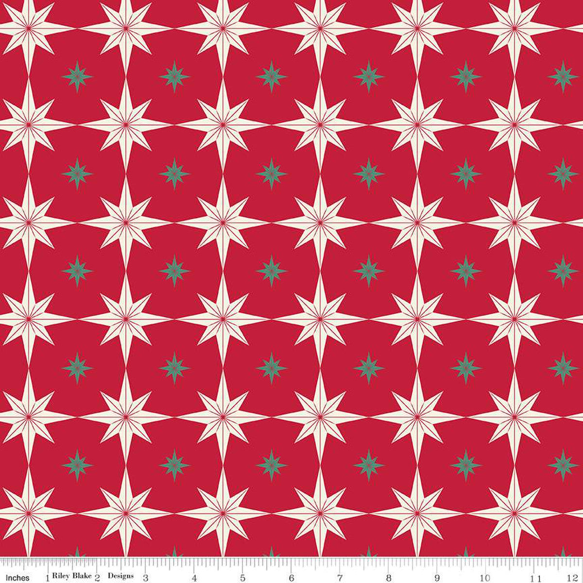 Merry Little Christmas - Starbursts Red