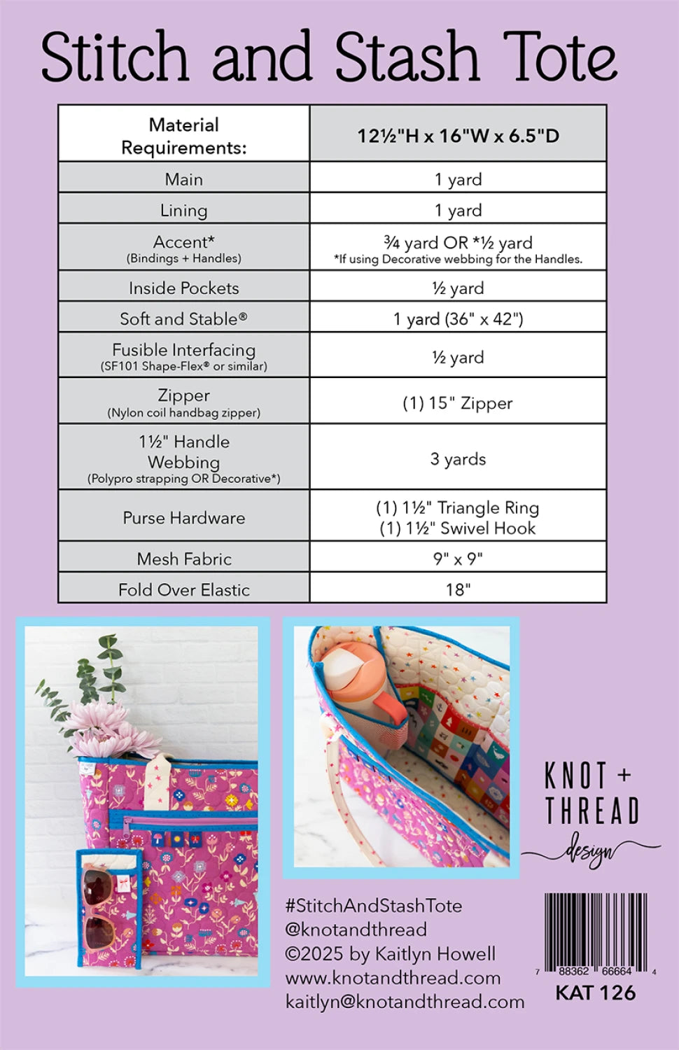 Stitch & Stash Pattern