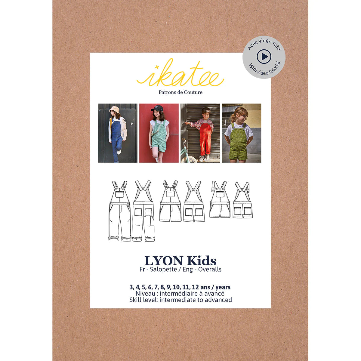 Lyon Overalls Pattern | 3-12 Years
