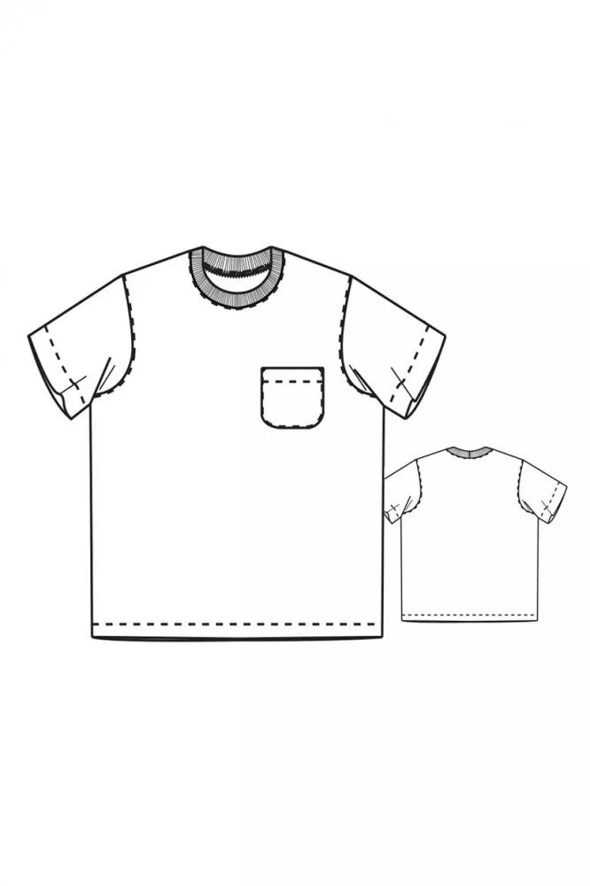The Tee Shirt Pattern - UK Sizes 36-46
