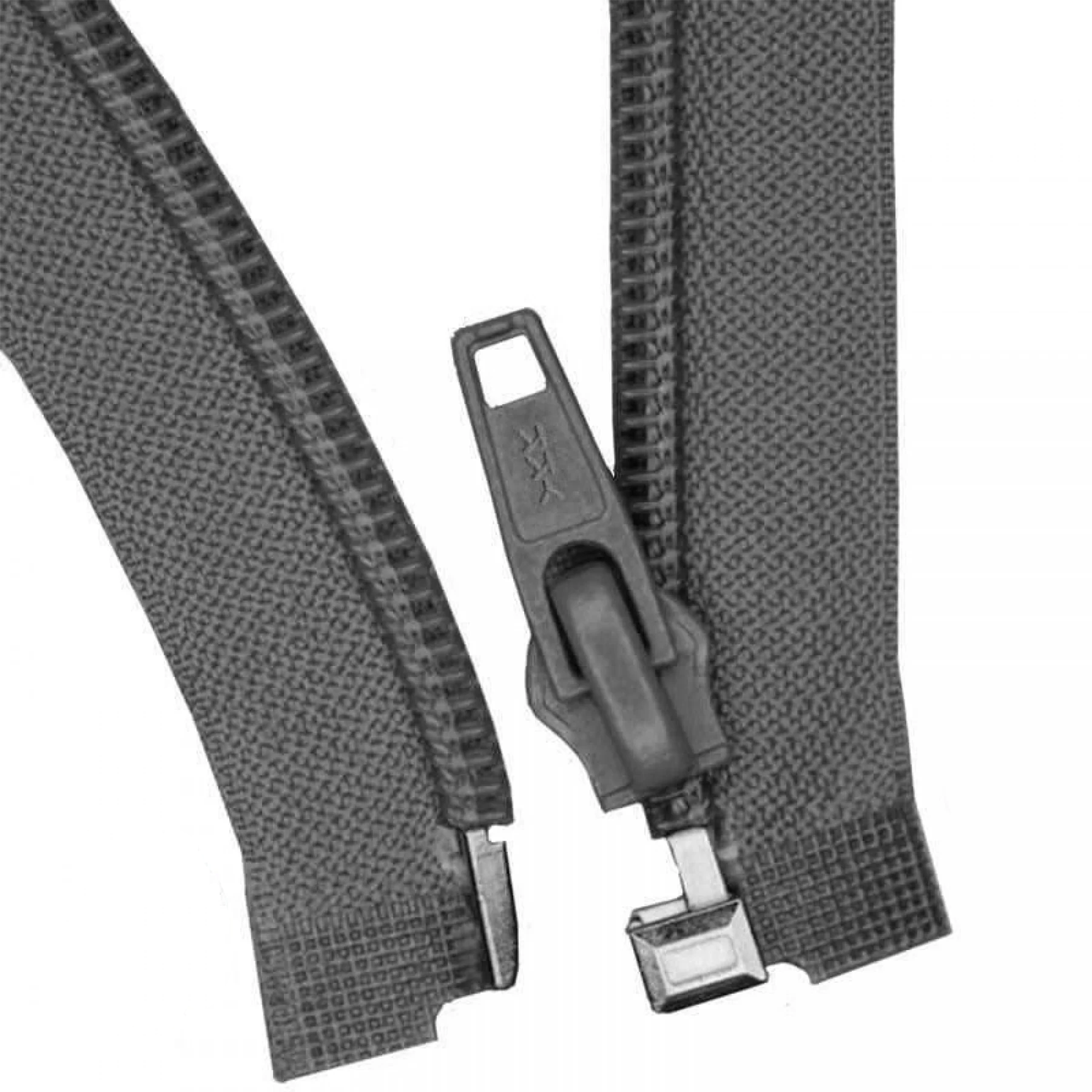 Divisible Nylon Zipper - Dark Grey