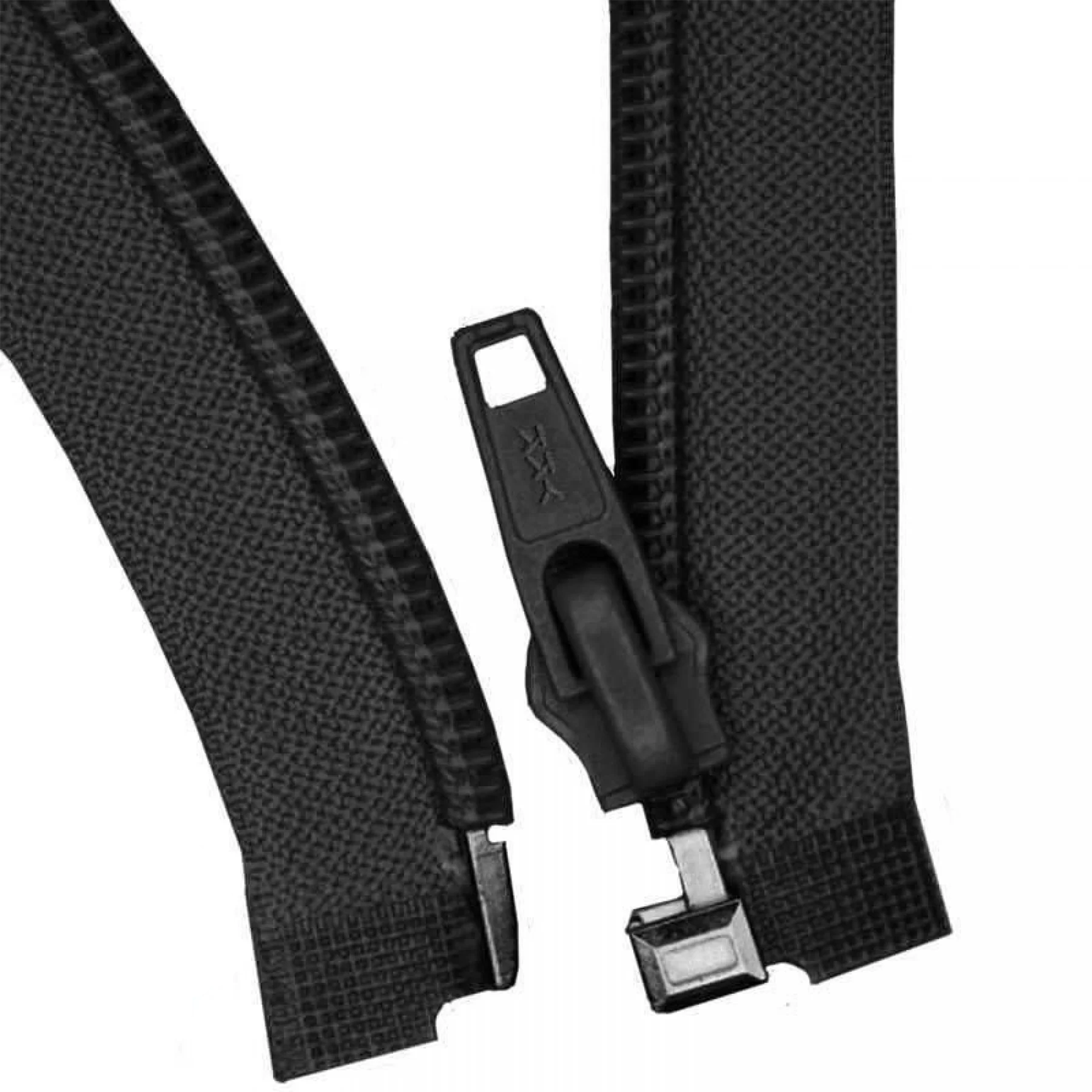 Divisible Nylon Zipper - Black