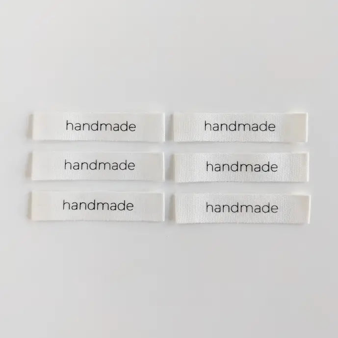 Woven Garment Labels 6-Pack - Handmade