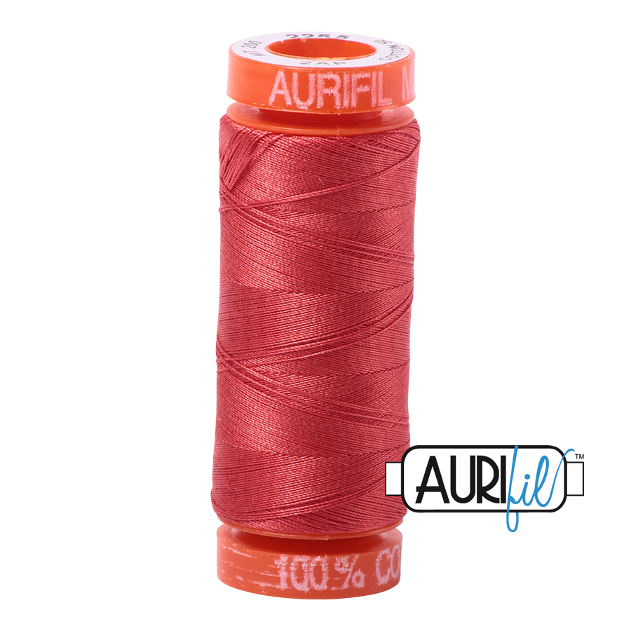 Aurifil 50wt - Dark Red Orange | Small Spool