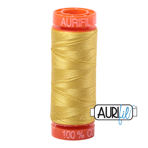 Aurifil 50wt - Gold Yellow | Small Spool