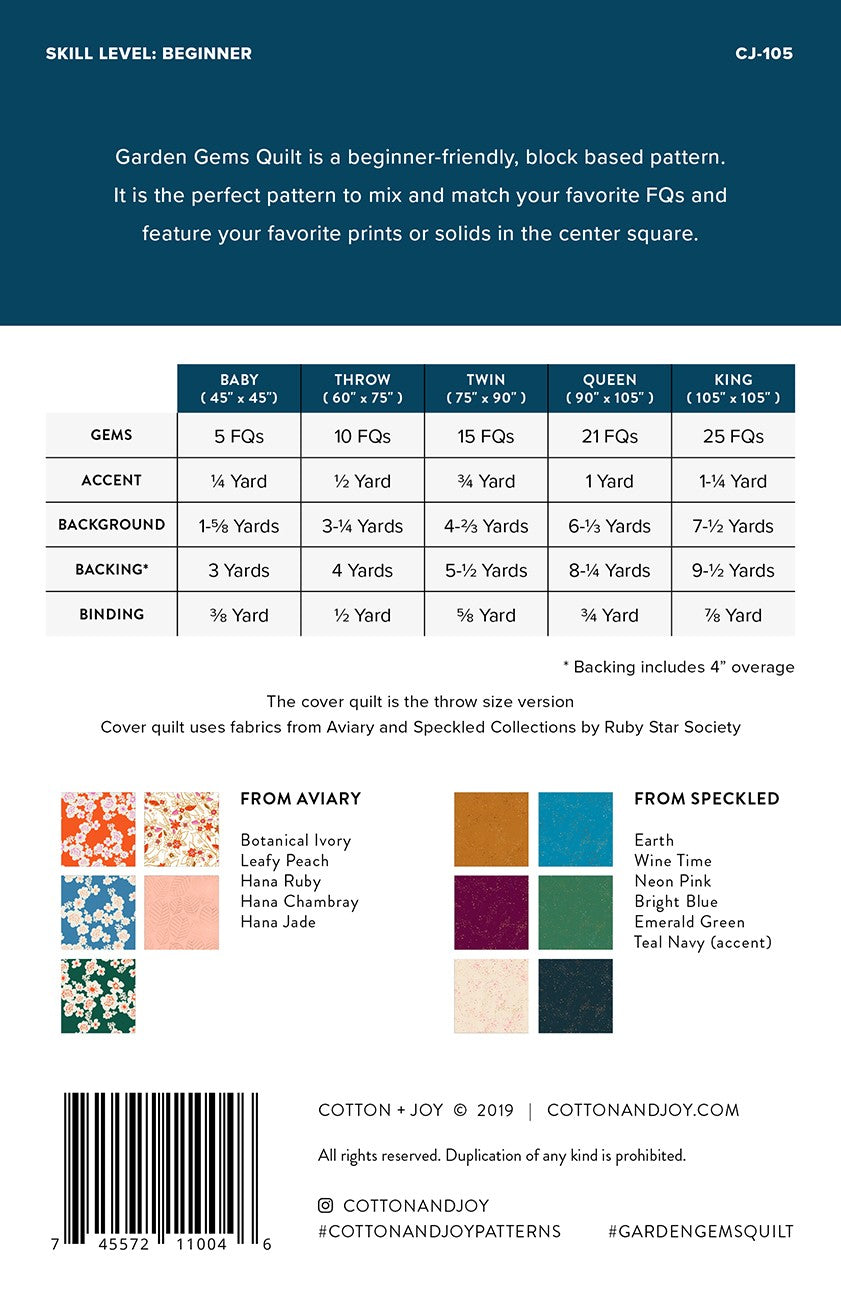 Garden Gems Quilt