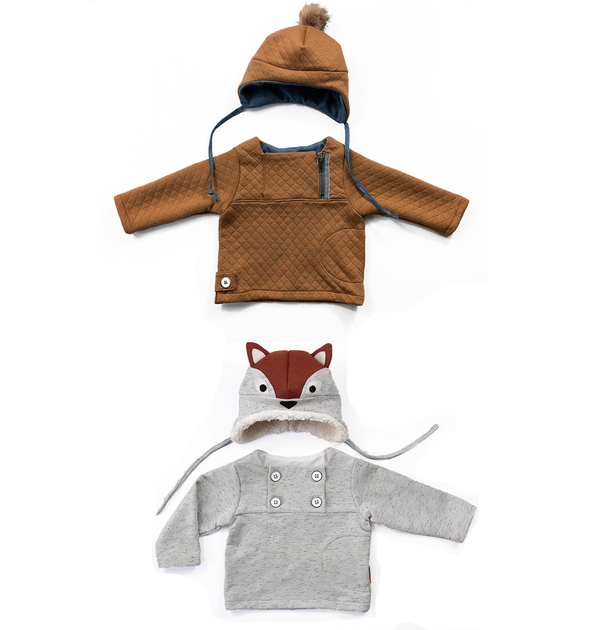 Hugo Sweatshirt and Hat Set Pattern | 6 Months - 4 Years