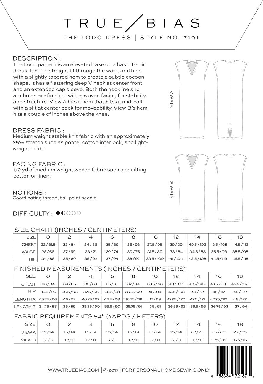 Lodo Dress Pattern