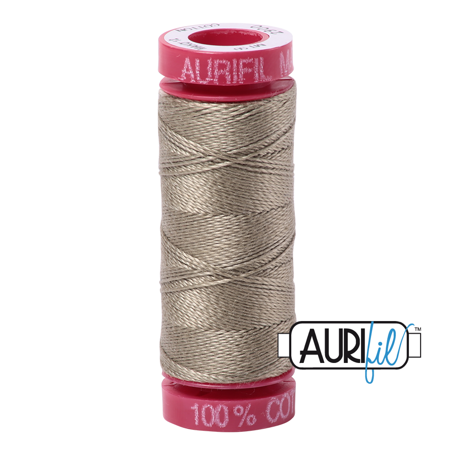 Aurifil 12wt - Light Khaki Green | Small Spool