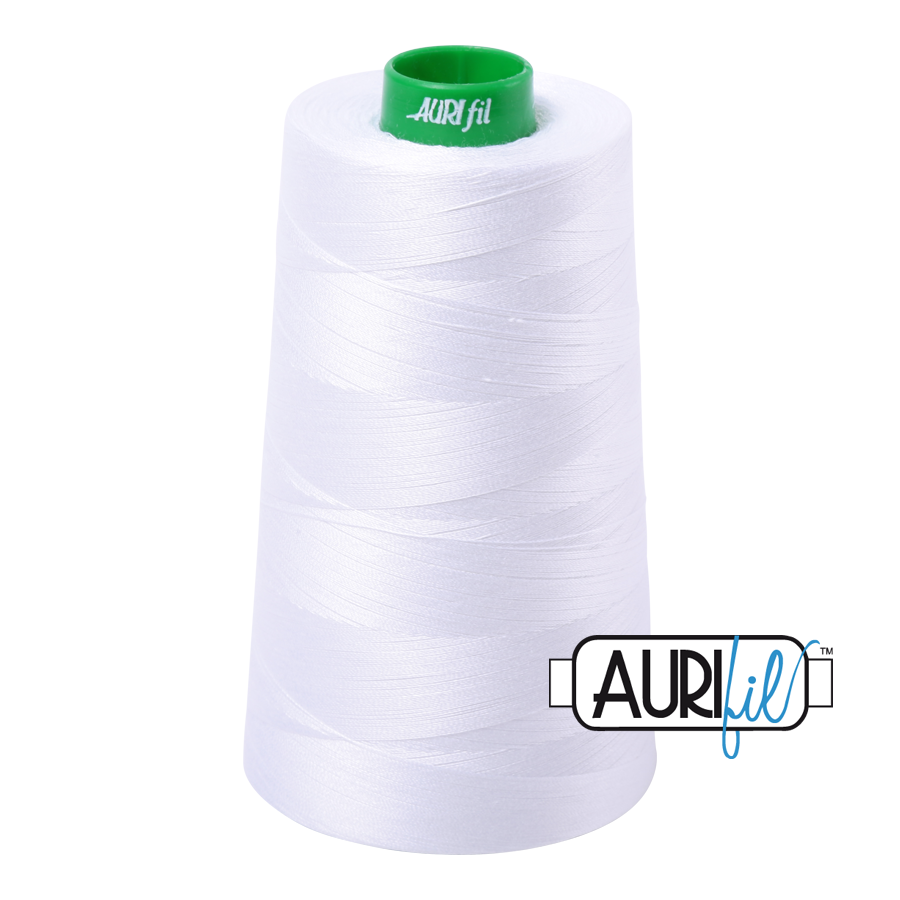 Aurifil 40wt - White | Cone