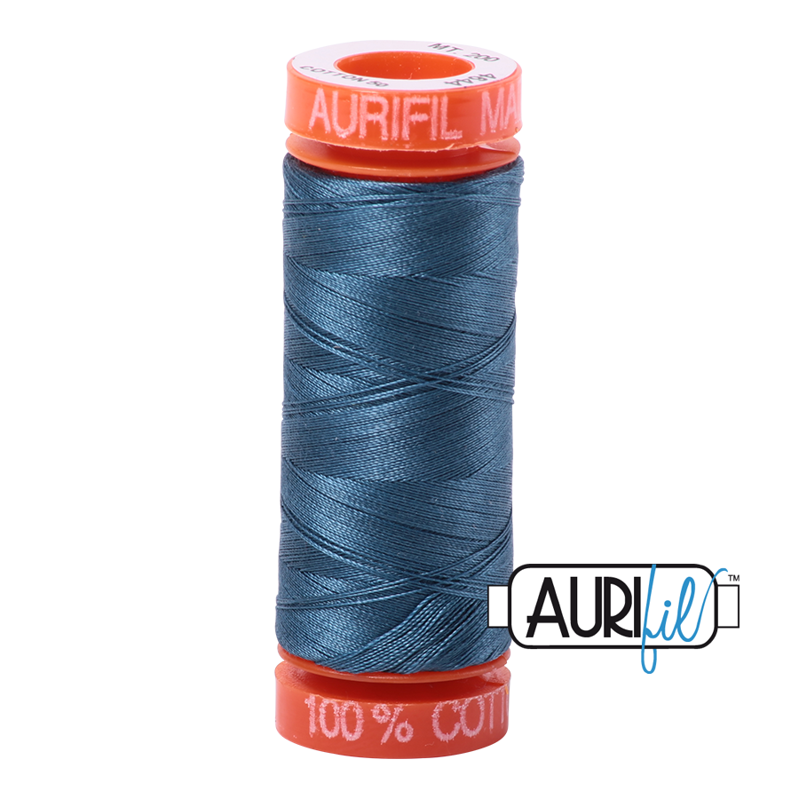 Aurifil 50wt - Smoke Blue | Small Spool