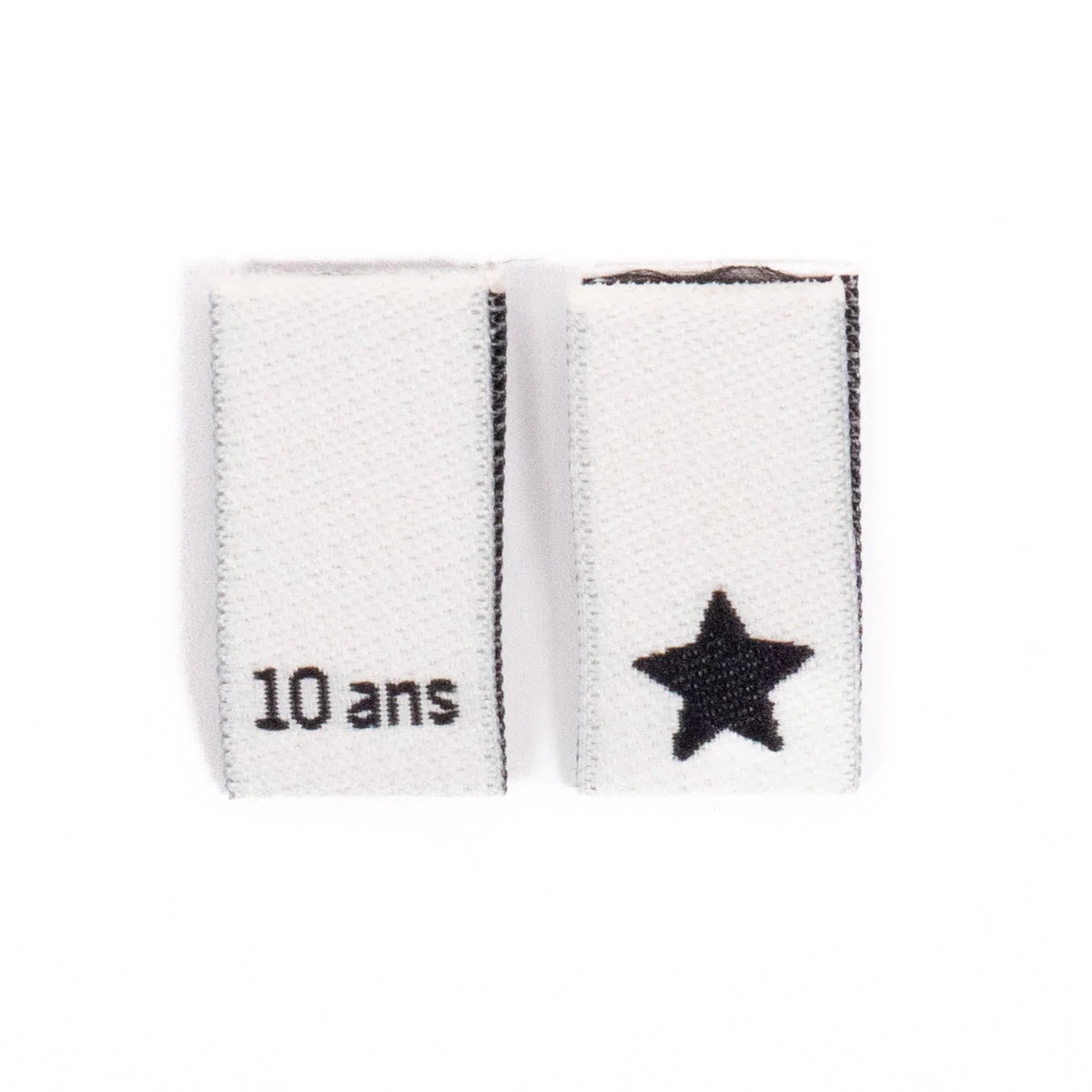 Woven Size Labels 7-Pack - 10 Years