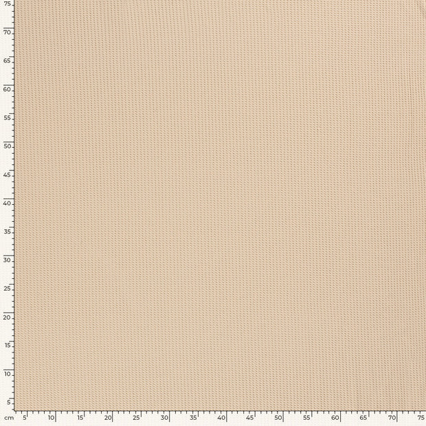 Stretch Waffle Knit - Beige