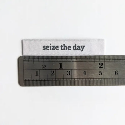 Woven Garment Labels 6-Pack - Seize the Day