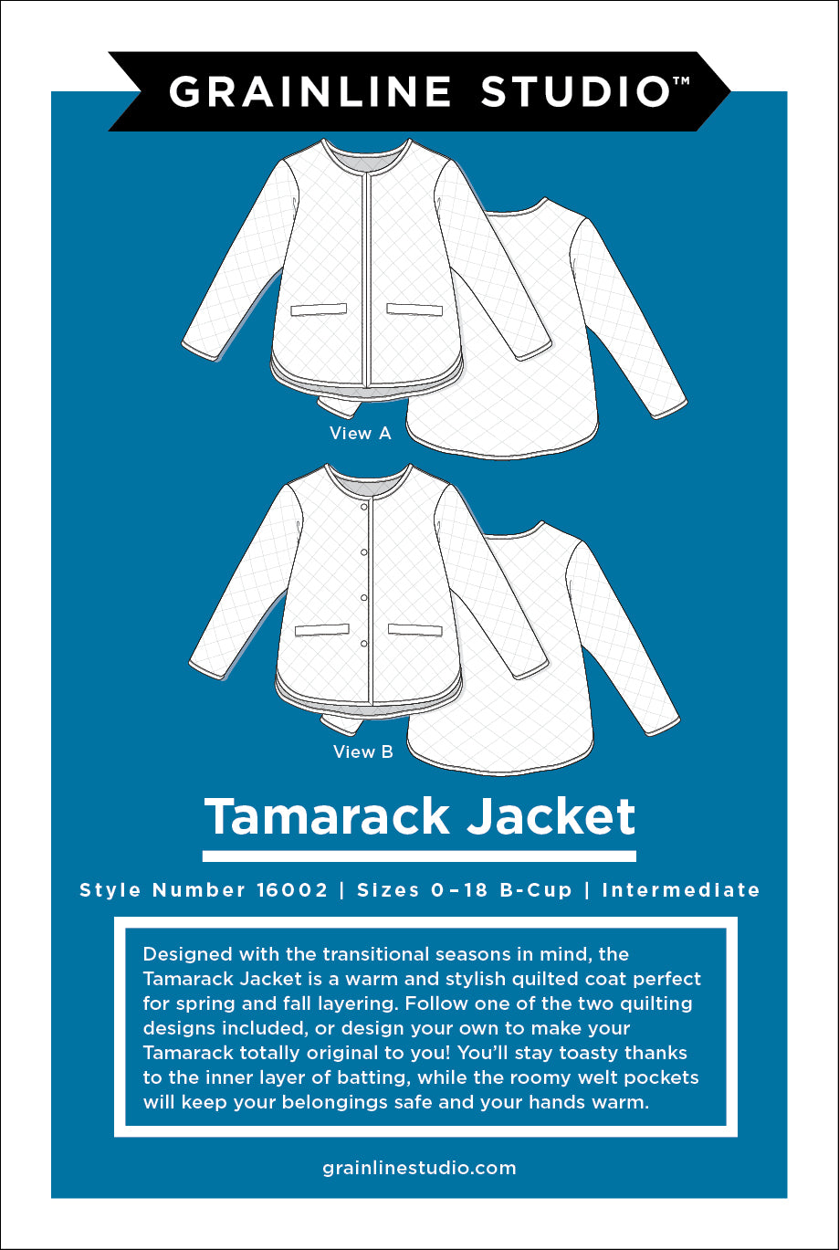 Tamarack Jacket Pattern - Sizes 0-18