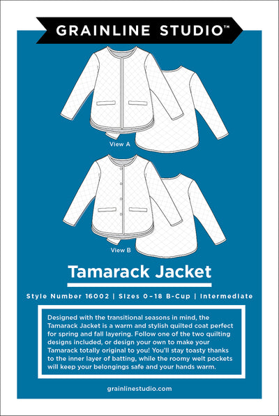 Tamarack Jacket Pattern - Sizes 0-18