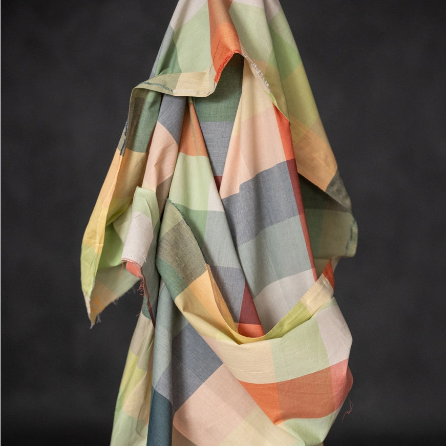 Cotton Check - Pixel Watercolour