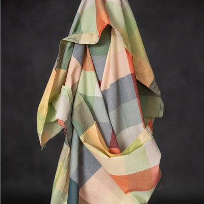 Cotton Check - Pixel Watercolour