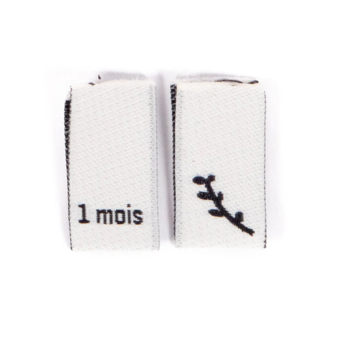 Woven Size Labels 7-Pack - 1 Month