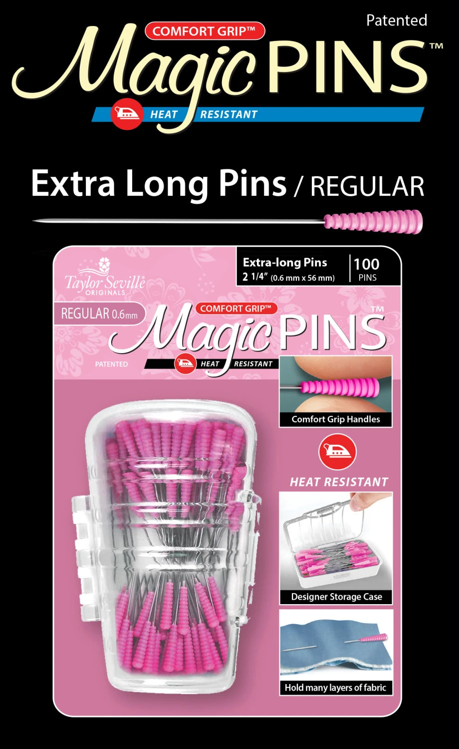 Magic Pins - Extra Long Regular - 100 pc