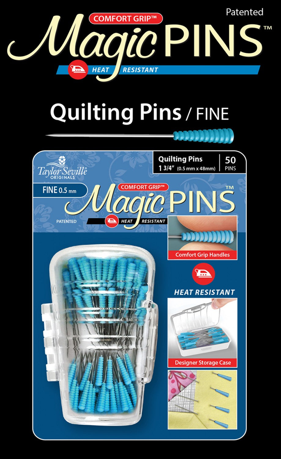 Magic Pins - Quilting Fine - 50 pc