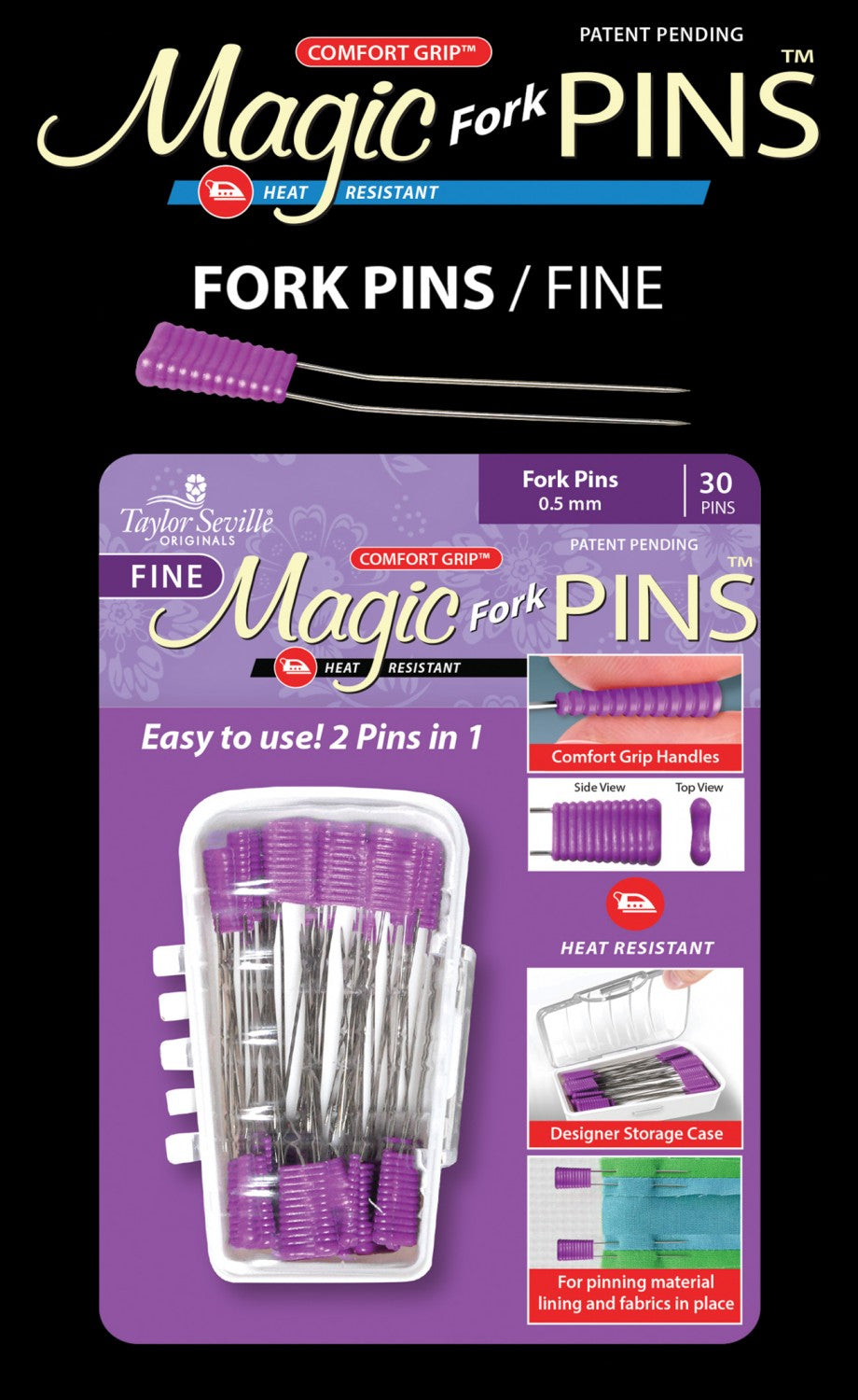 Magic Pins - Fork Fine - 30 pc