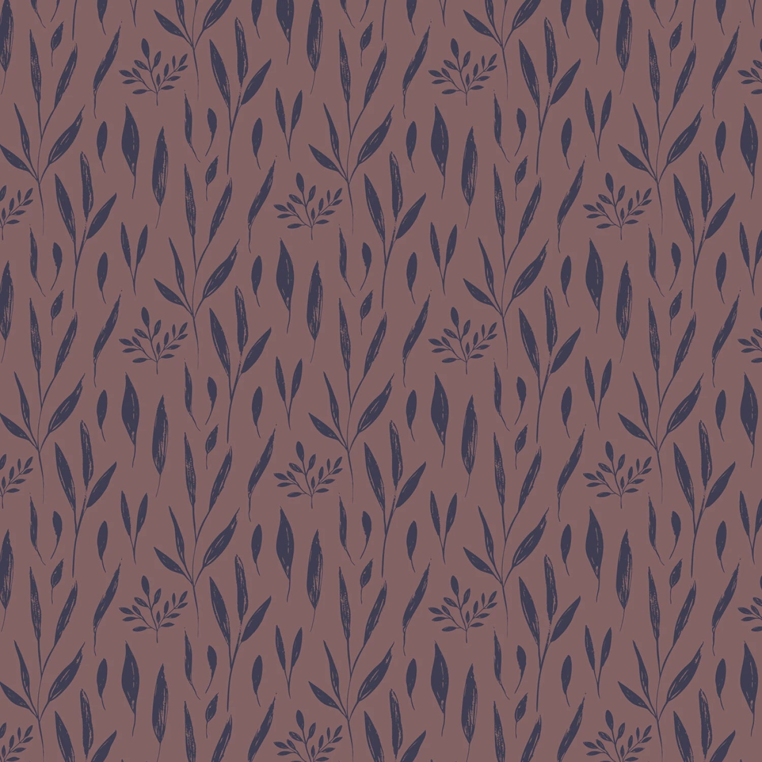 Whimsical Forest Floor - Willow Whisper Red Bean