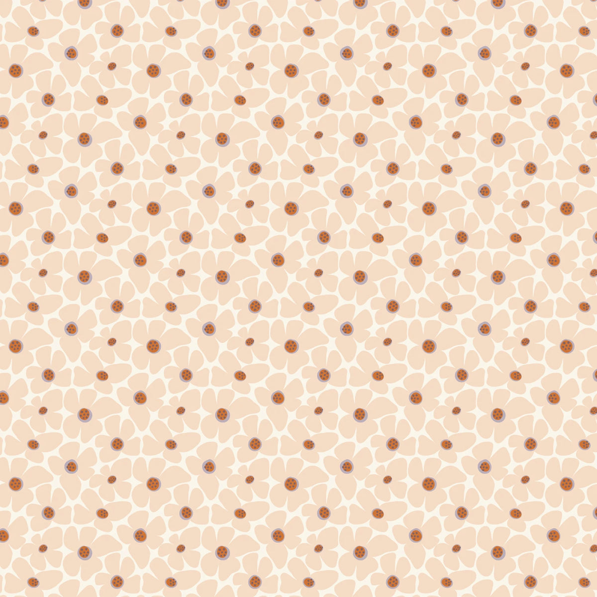 Whimsical Forest Floor - Clover Meadow Peach