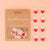 Woven Garment Labels 8-Pack - Red Hearts