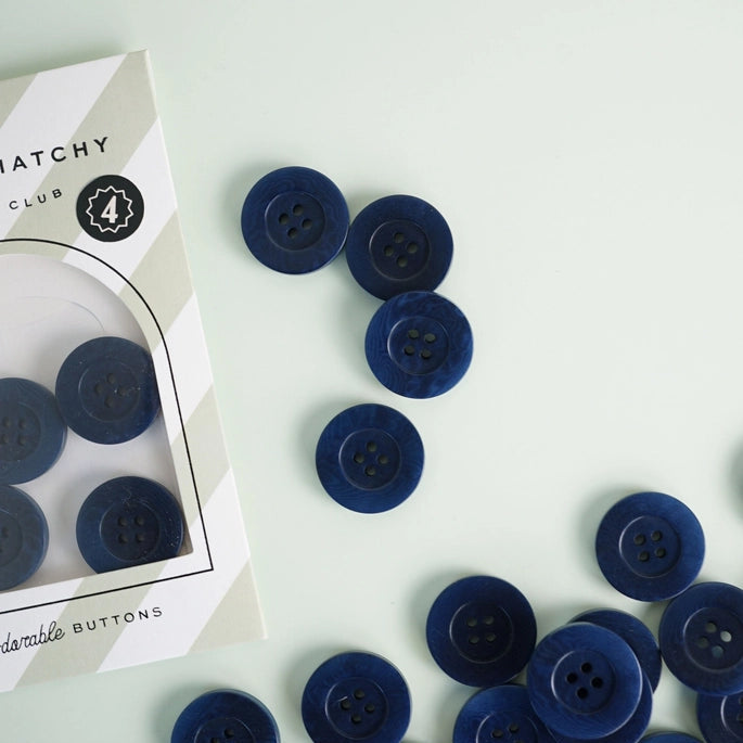 Midnight 1" Corozo Nut Buttons