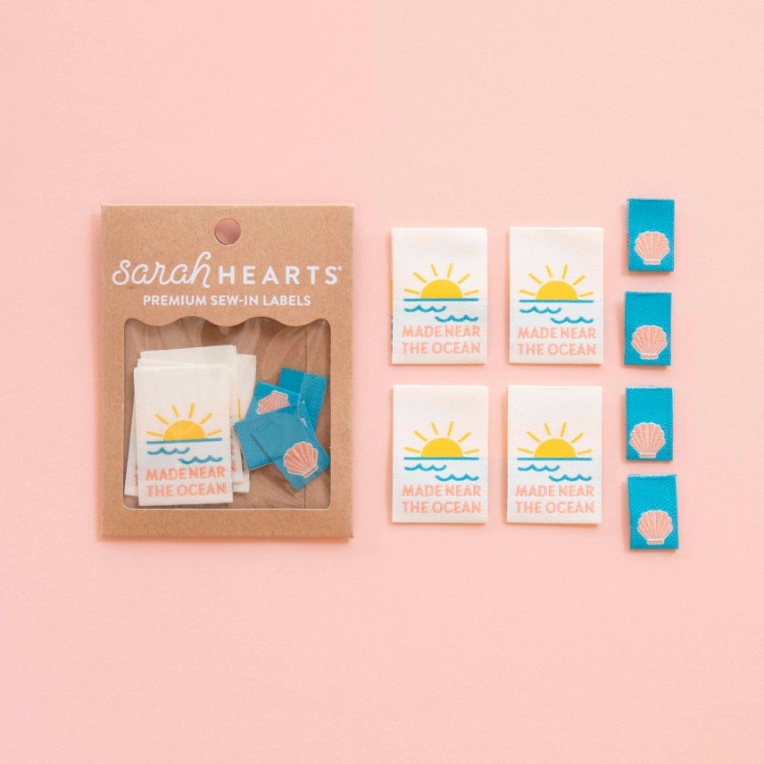 Woven Garment Labels 8-Pack - Made Near the Ocean