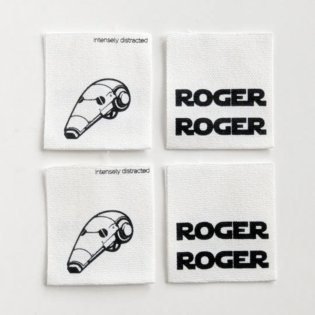Woven Garment Labels 4-Pack - Roger Roger