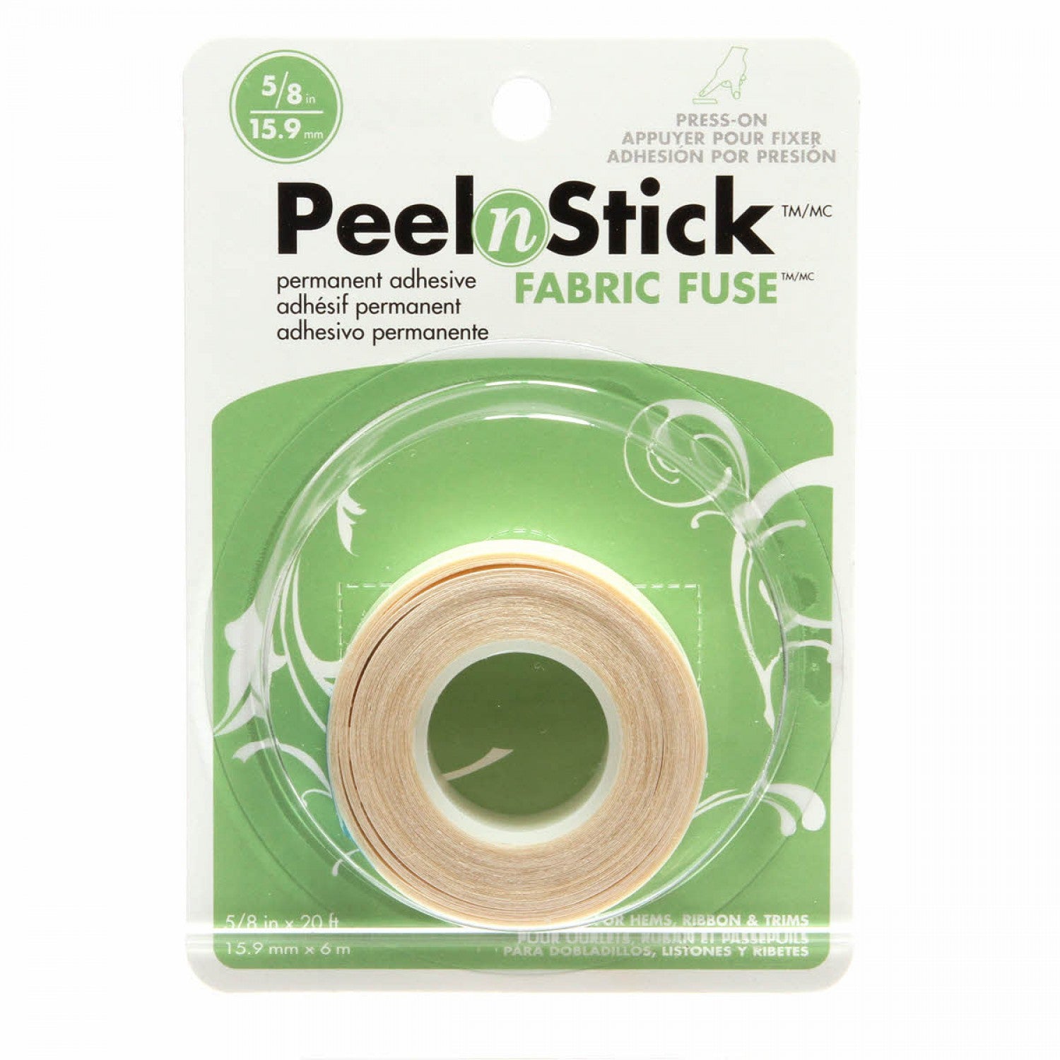 Peel n Stick Fabric Fuse 5/8" x 20 ft