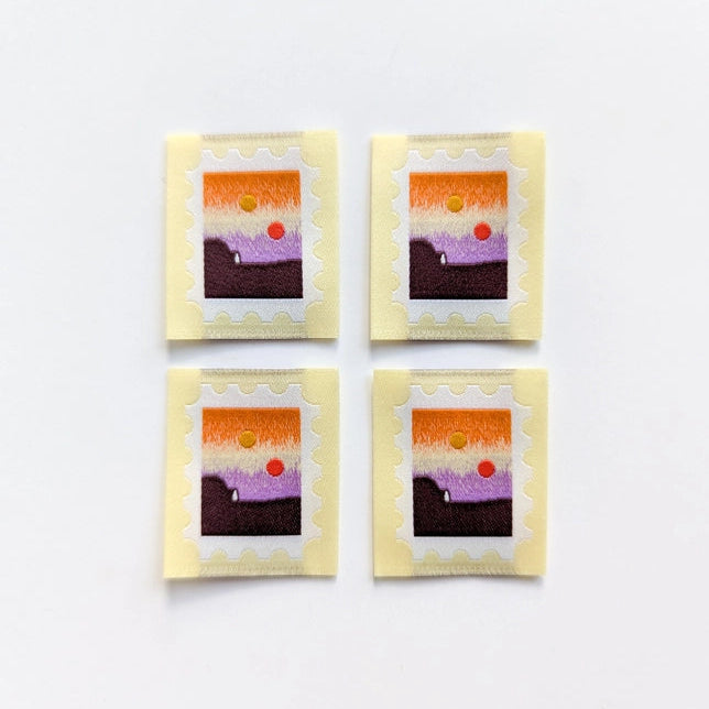 Woven Garment Labels 4-Pack - Tatooine Stamp
