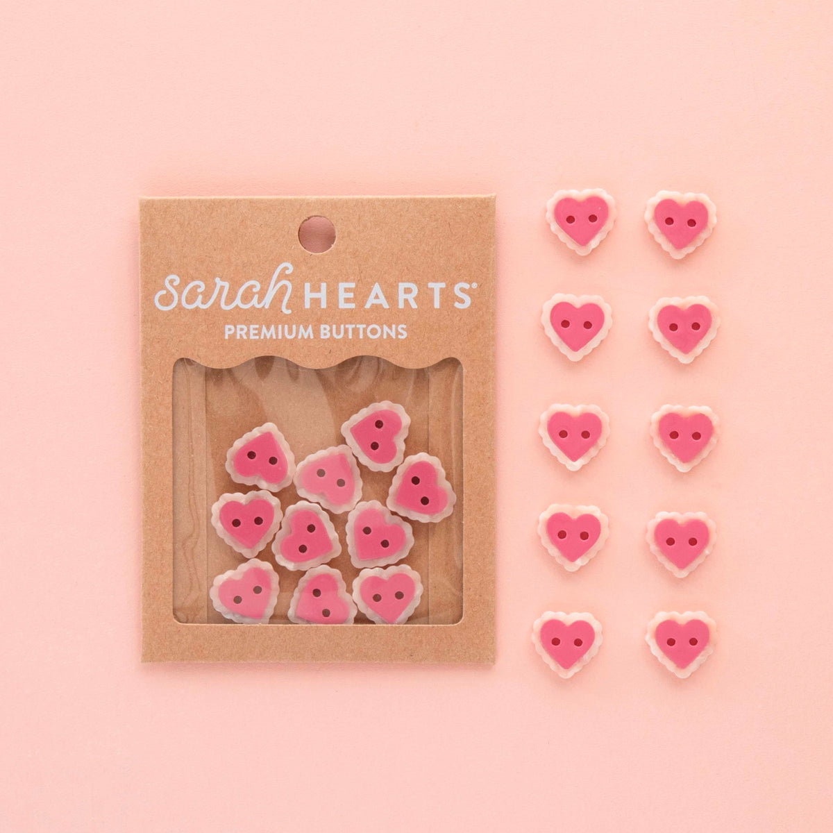 Small Sweet Hearts Buttons 5/8"