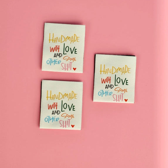 Woven Garment Labels 3-Pack - Handmade With Love