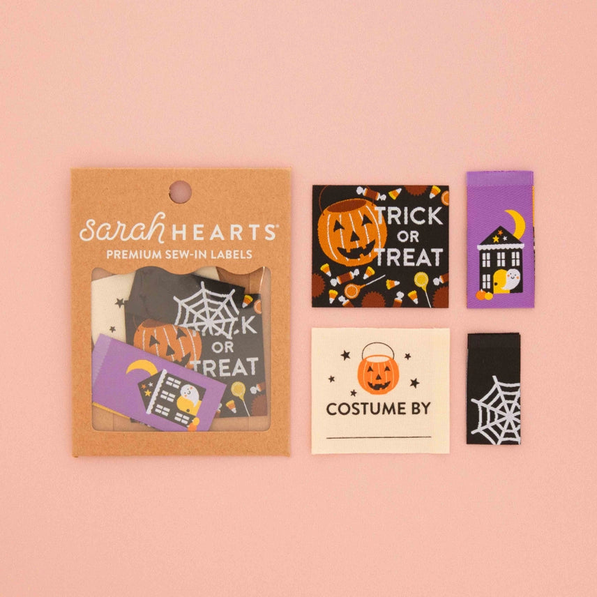 Woven Garment Labels 4-Pack - Halloween Multipack