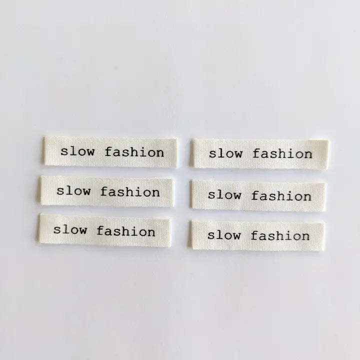Woven Garment Labels 6-Pack - Slow Fashion
