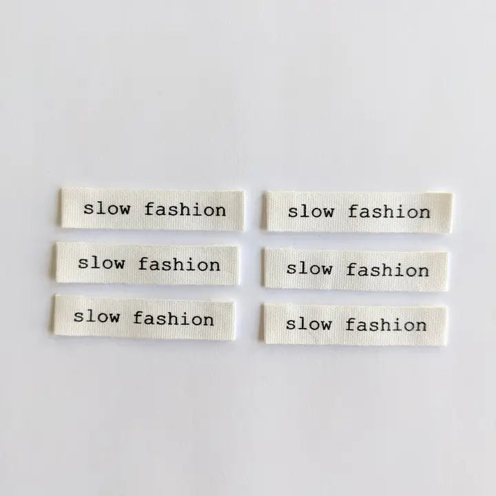 Woven Garment Labels 6-Pack - Slow Fashion