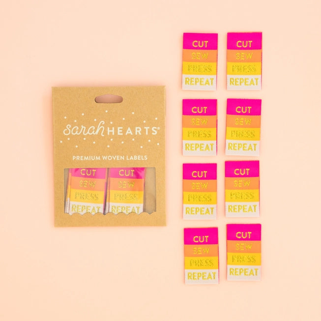 Woven Garment Labels 8-Pack - Cut Sew Press Repeat
