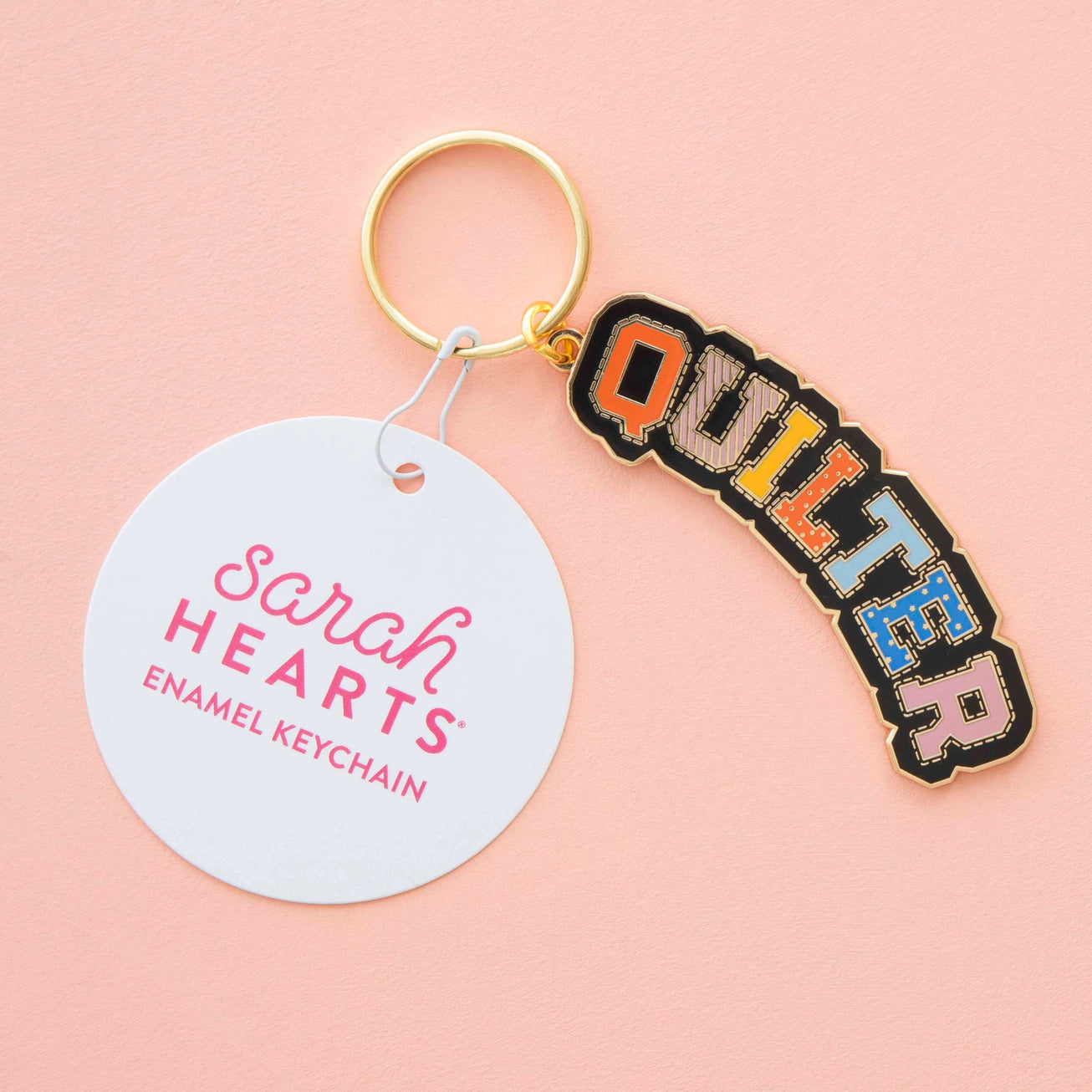 Quilter | Enamel Keychain