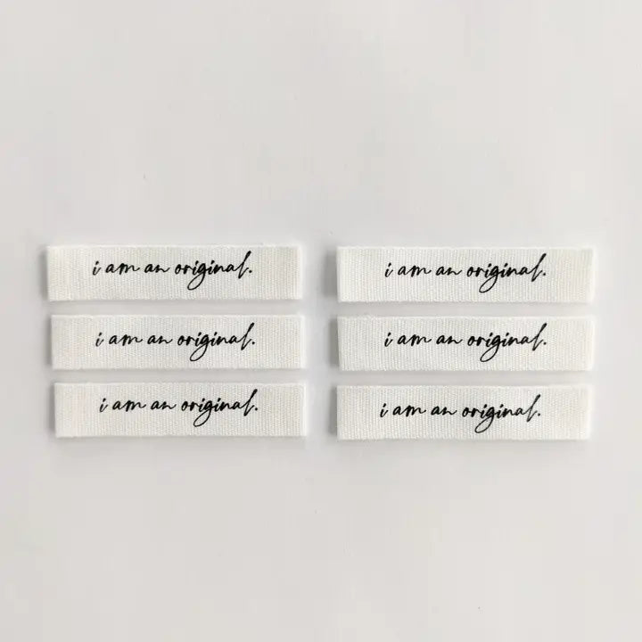 Woven Garment Labels 6-Pack - I Am An Original