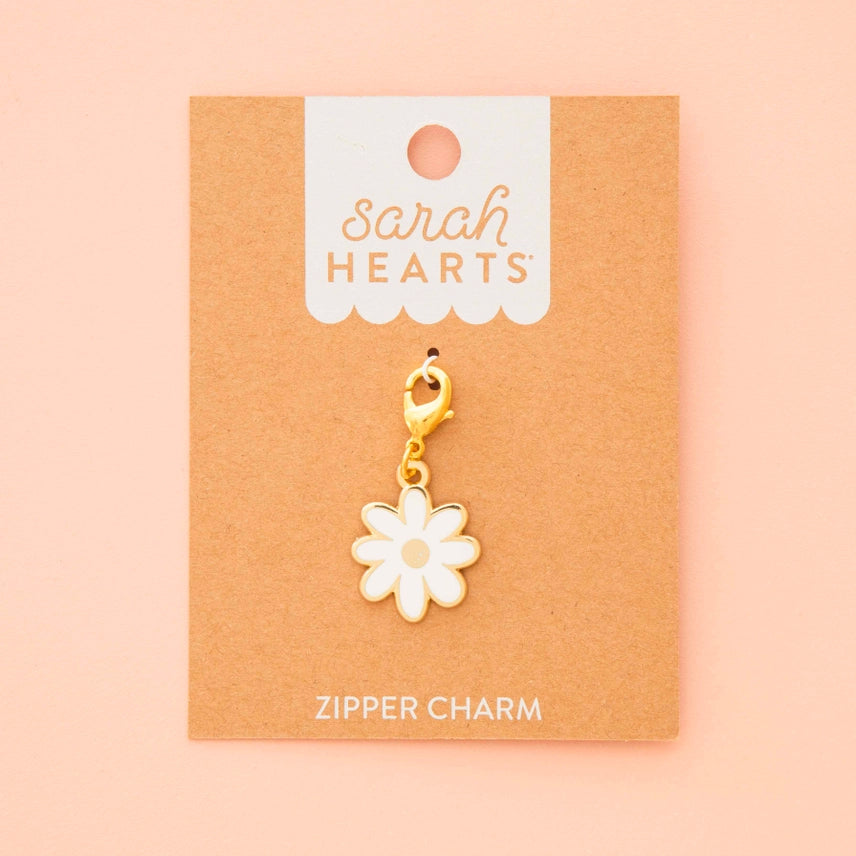 White Daisy | Zipper Charm