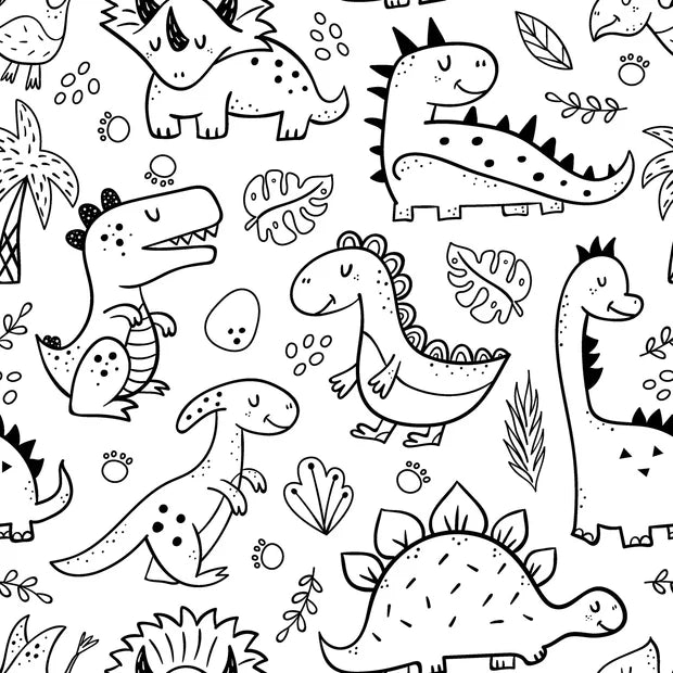 Cotton Poplin - Dinosaurs