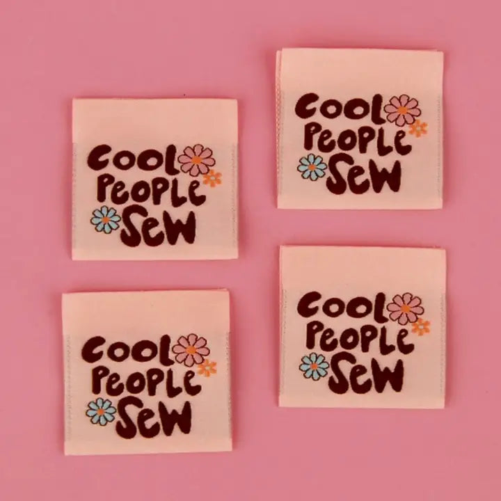 Woven Garment Labels 4-Pack - Cool People Sew