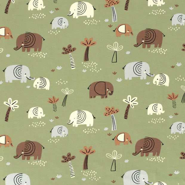 Elephants Green | Knit