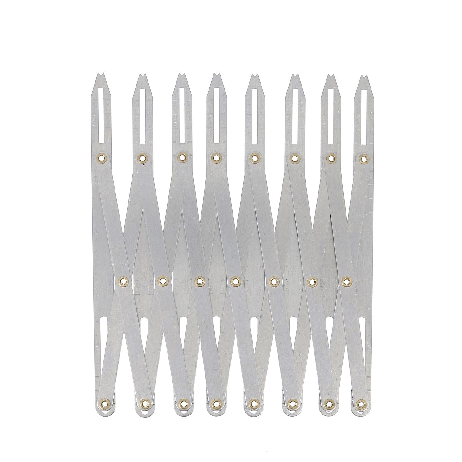 Expanding Buttonhole Marking Tool - Silver (8 holes)