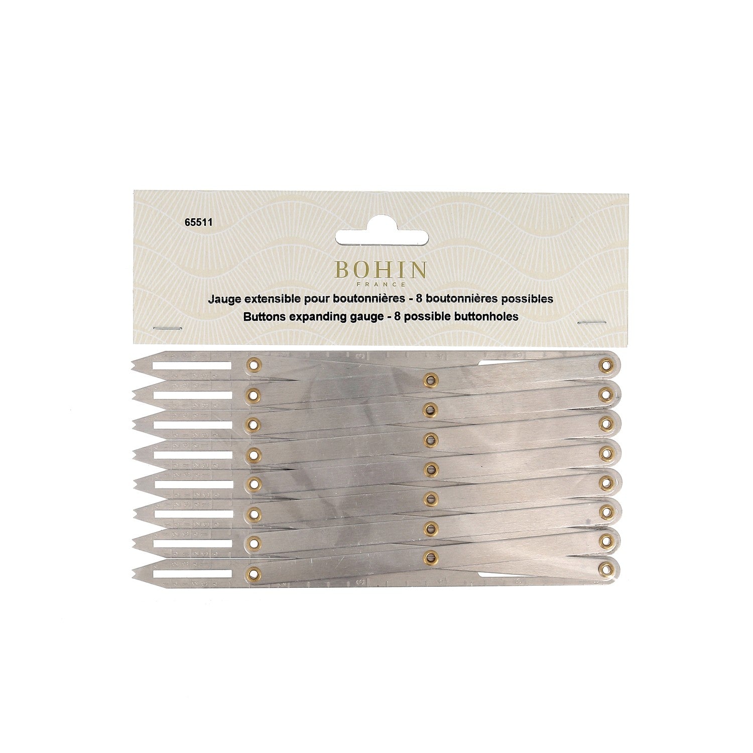 Buttonhole Tools Expanding Buttonhole Marking Tool - Silver (8 holes) - Thread Count Fabrics