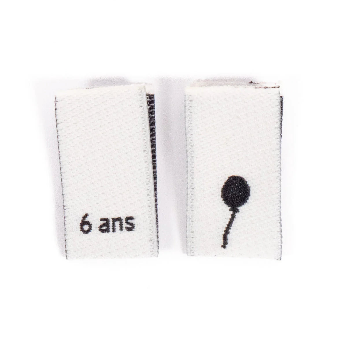 Woven Size Labels 7-Pack - 6 Years
