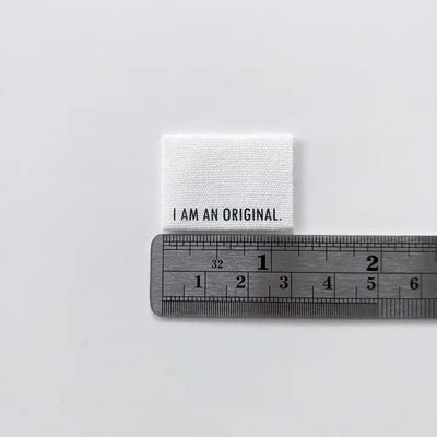 Woven Garment Labels 6-Pack - I Am Inimitable / I Am An Original